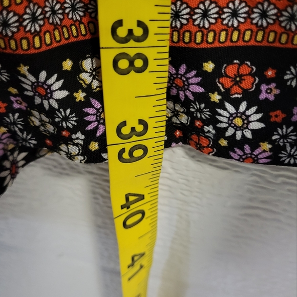 Boho Floral All Over Print Tie Waist Dress Size 2X - Picture 10 of 13